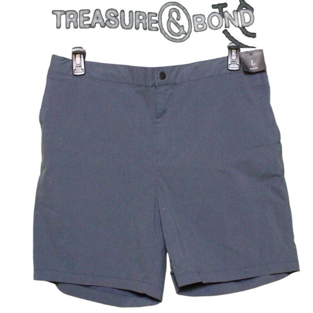 Men's Gray Slim Fit Shorts, size Large ~ NEW